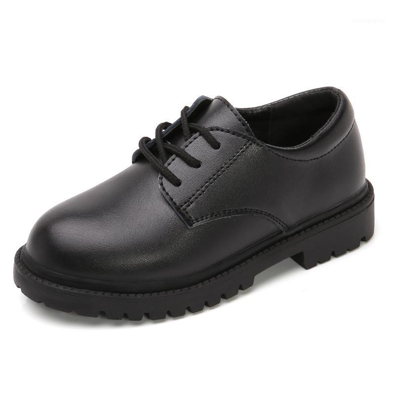 

Boys Shoes Children Leather Shoes For Big Kids Teenagers Size 27-42 For Big Boy Formal Wedding British Style Simple Black1, 206 black