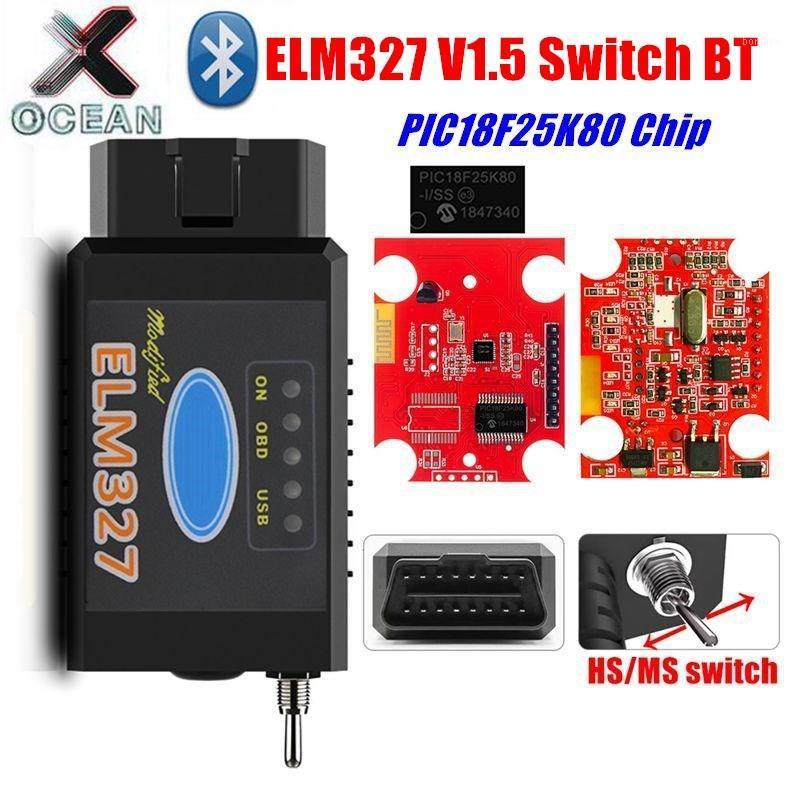 

ELM327 V1.5 Switch Bluetooth/WIFI with PIC18F25K80 Chip HS-CAN/MS-CAN For FORScan ELM 327 1.5 OBD2 Car Diagnostic Scanner1