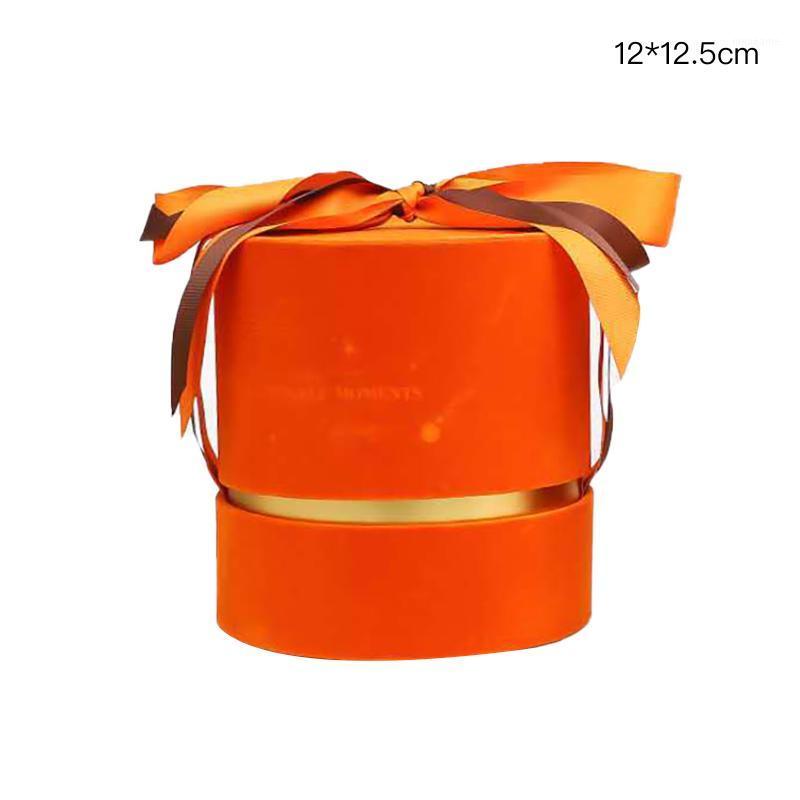 

Present Stroage Box Packing Box Candy High-end Gift Round Birthday luxury for Wedding Gifts Bowknot Solid Color Gift1