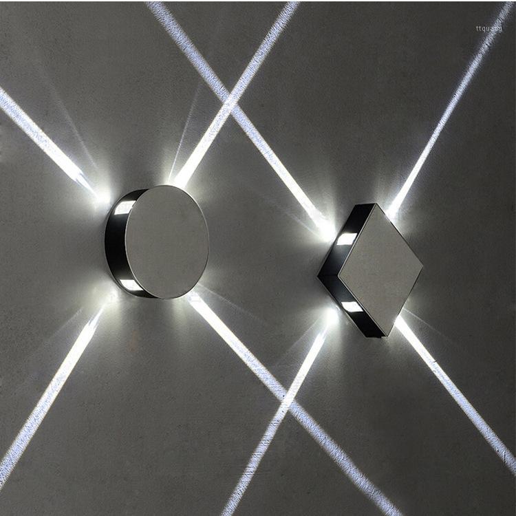 

LED cross light effect wall lamp aisle balcony decorative wall lights indoor bedside background lights living room bar KTV model1