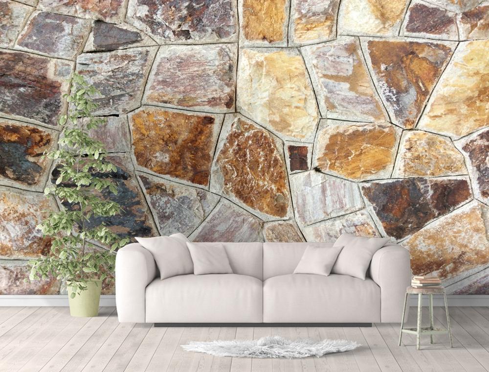 

Self-Adhesive] 3D Slate Pattern 17166 Wall Paper mural Wall Print Decal Murals1, 125x80cm(49x31in)wxh