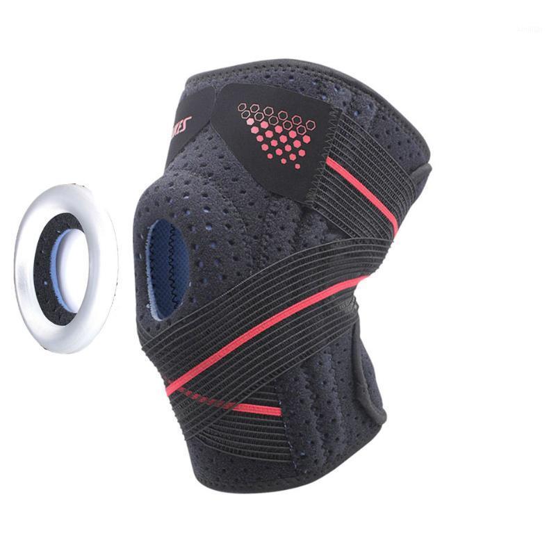 

Sports Knee Pads Knee Support Silicone Spring Protector Brace Basketball Running Pad Dance Kneepad Tactical Kneecap1, 1pcs blue