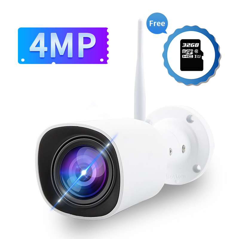 

N_eye bullet 4MP outdoor Full Color Night Vision Waterproof security camera wifi camera smart IP camera with onvif
