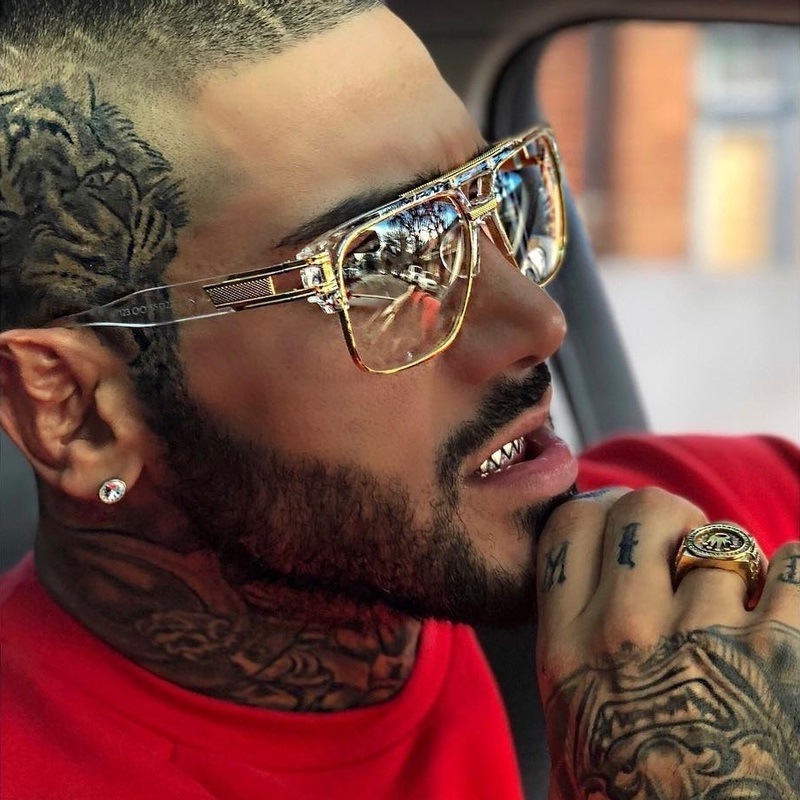 

Klassieke Luxe Mannelijke Glamour Fashion Brand Metalen Frame Zonnebril Voor Mannen Vrouwen Retro Vierkante Shad EyewearUV400