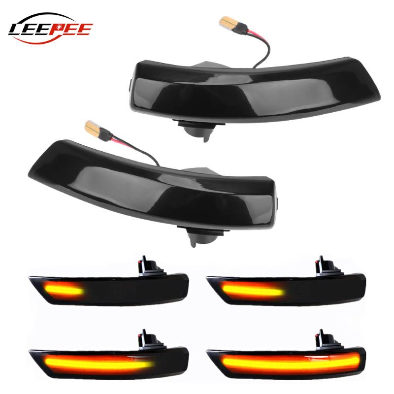 

LEEPEE For Focus 3 LED Light 2 3 2 Mondeo 4 Turn Signal Lamp Flowing Side Wing Rearview Mirror Blinker Dynamic 2PCS, As pic