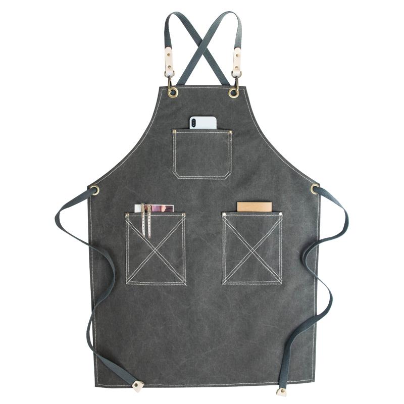 

Waterproof work apron thickening barber shop hairdresser floral nail beauty shop