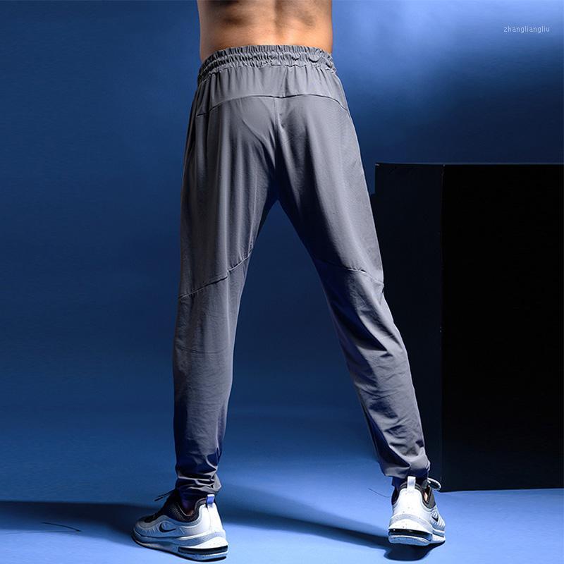 

Men's Sports Running Pants Joggers Training Elastic Cylinder Active Pants Gym Workout Jogging Trousers Plus size Elastic1, 22 blue