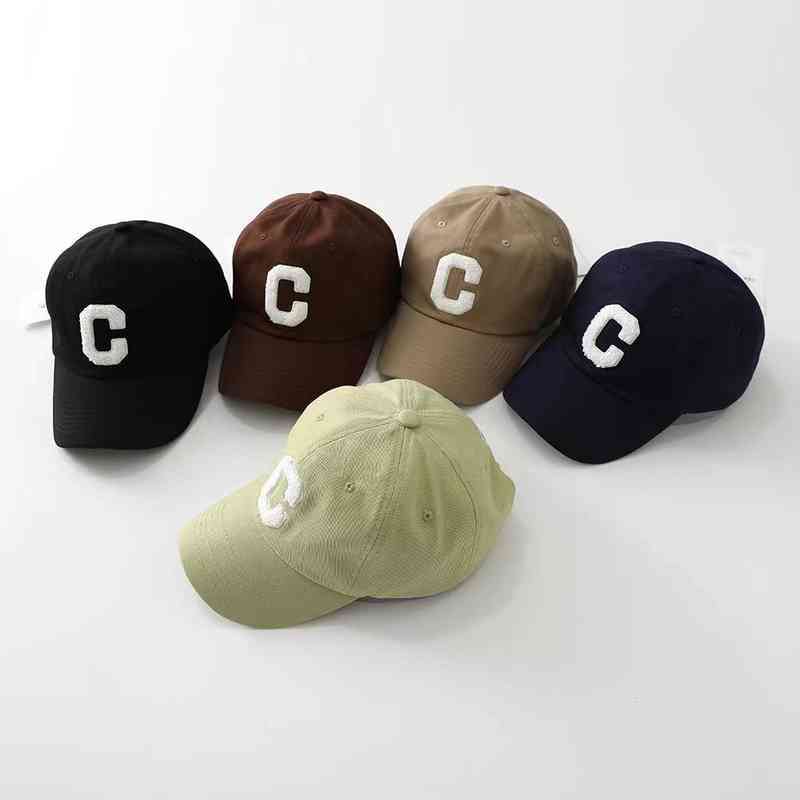 

Original Korean Chao brand covernat Zhou Yutong's same large C-letter towel Embroidered Baseball Cap, Khaki