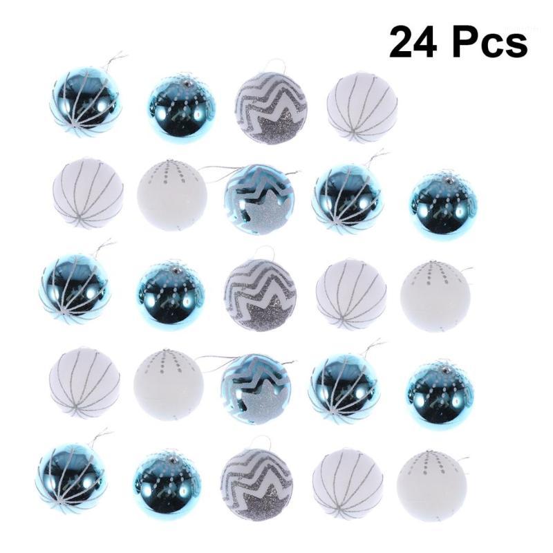 

24pcs 6CM Christmas Balls Ornament Colored Christmas Tree Decor Ornament Pendant for Home Office1