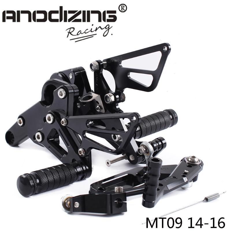 

Full CNC Aluminum Motorcycle Adjustable Rearsets Rear Sets Foot Pegs For MT09 MT 09 2014-2020