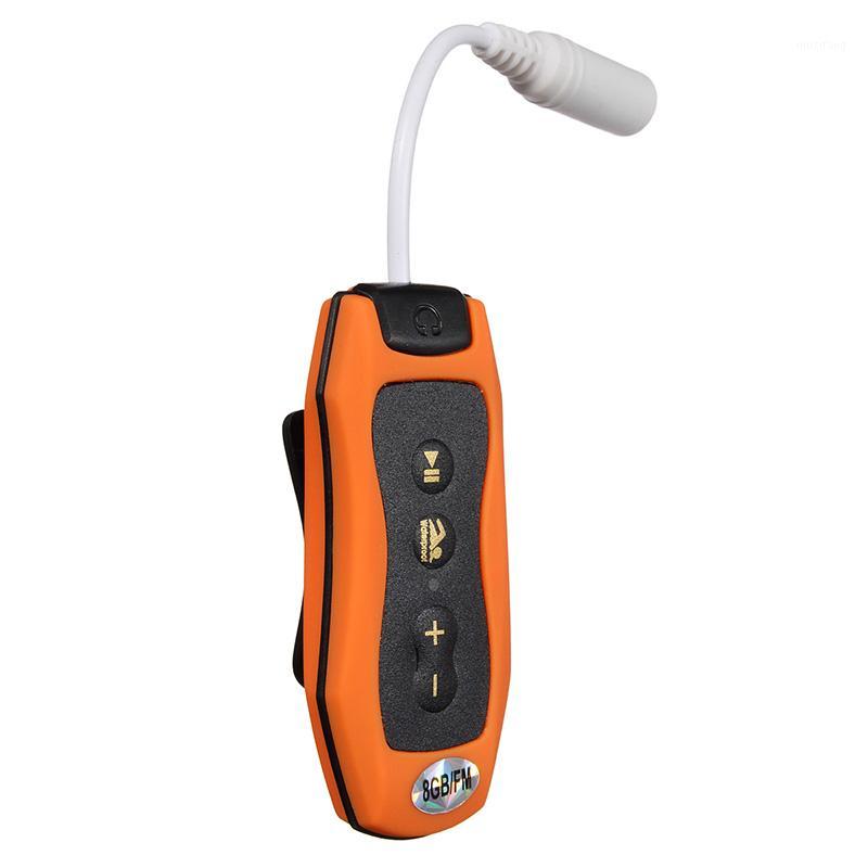 

8GB MP3 Player Swimming Underwater Diving Spa + FM Radio Waterproof Headphones Orange1