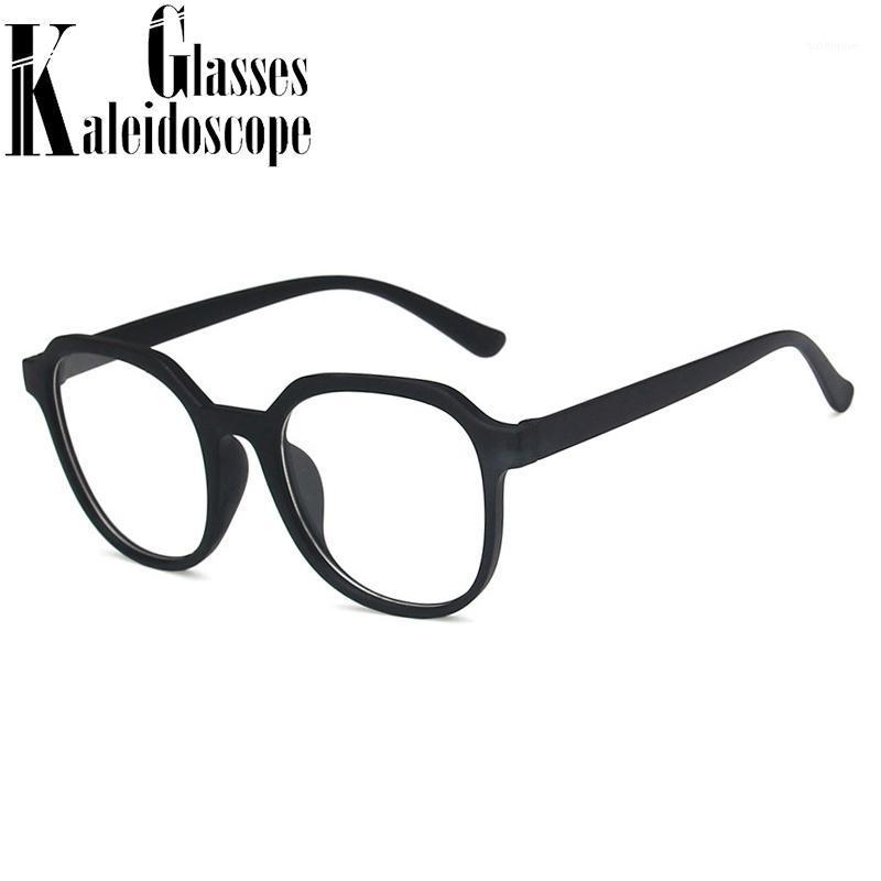 

Irregular Glasses Frames Female Retro Matte Black Spectacles Women Full-frame Flat eyeglasses Brand Designer Super Light1