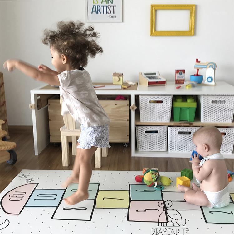 

INS New design children's jumping tabs digital game crawling mat maternity supplies blanket mat1