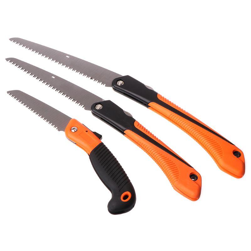 

1PC Folding Steel Wood Cutting Survival Hand Saw 7Teeth per Inch Household Garden Pruning Saw Hand Tools 6/8/10