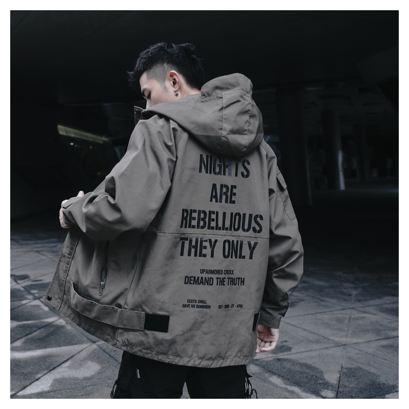 

2021 New Work Clothes Military Men's Pilot Hooded Motorcycle Winter Large Baseball Suit Fashion Brand Jacket Sypa, Army green