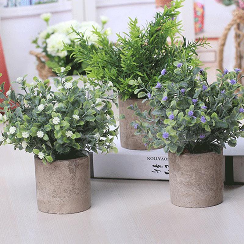 

Office Desktop Fake Plants Artificial Potted Plant Flowerpot Decoration Simulation Flower Grass Home Garden Party Decor1, A3