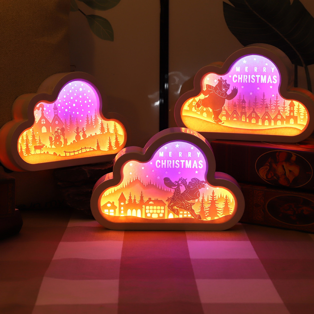 

2021 New Usb/battery Operated 3d Paper Carving Night Bedroom Christmas Decorative Light Table Lamps Valentines Day Birthday Gifts Bsc6