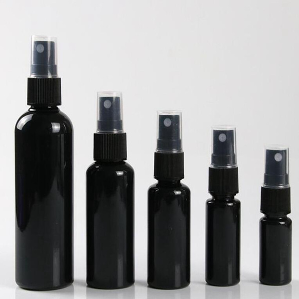 

10 20 30 50ML Black Refillable Fine Mist Spray Bottle Perfume Sprayer Bottle Cosmetic Atomizers PET Spray Bottles Pump#445
