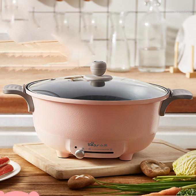 

electric hot pot multi-function cooking electric frying pan household non-stick dormitory Rice porridge making steamer1