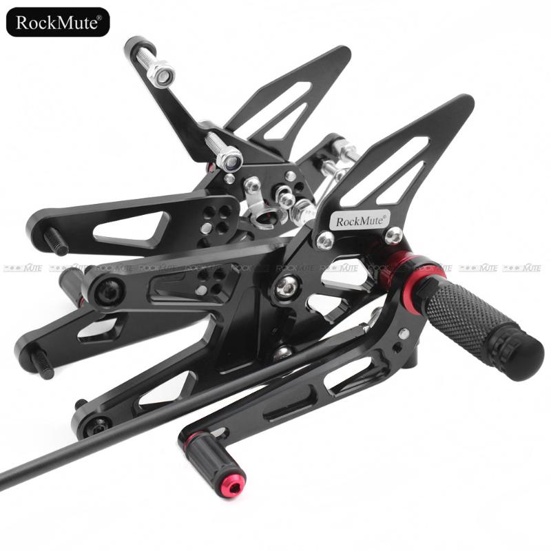 

For YZF R6 2003 2004 2005 Motorcycle CNC Aluminum Adjustable Rearset Rear Set Foot Pegs Pedal Footrest YZF-R6