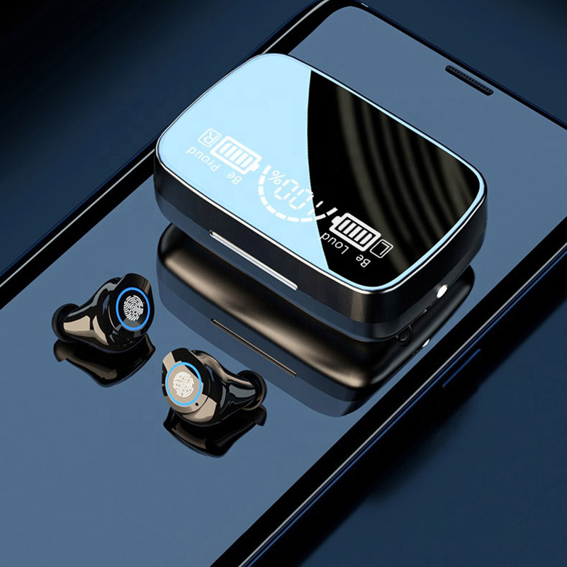 

TWS M9-17 Wireless Bluetooth Earbuds 5.1 Touch Stereo Sound Sports Earphone Digital Display In-ear IPX7 Waterproof LED Power Headphones