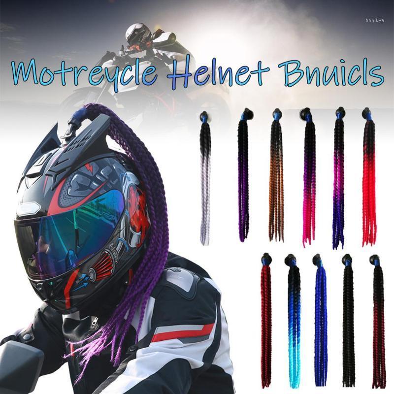 

2020 New Motorcycle Helmet Braid Dirty Braids Wig For Motorbike Helmets 11 Colors Dreadlocks Ponytail Braid Punk Hair Decoration1