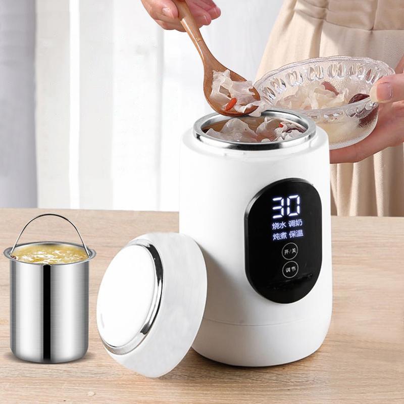 

700ML Multifunctional Electric Kettle Heating Milk Cooking Pot Home Travel Portable Kettle Hot Water Cup Stew Thermal Bottle