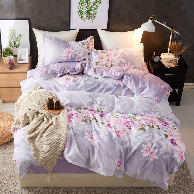 

Flower Tropical Plant 4pcs Girl Boy Kid Bed Cover Set Duvet Cover Adult Child Bed Sheets Pillowcases Comforter Bedding Set 61024, 2tj-61027-006
