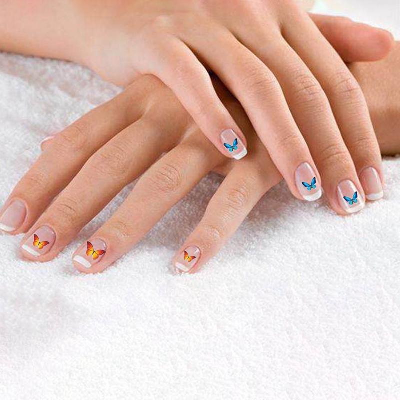 

1Pc Mixed Color Butterfly Nail Art Sticker 3D Butterfly Nail Flakes Slices For DIY Art Salon Accessories, H13