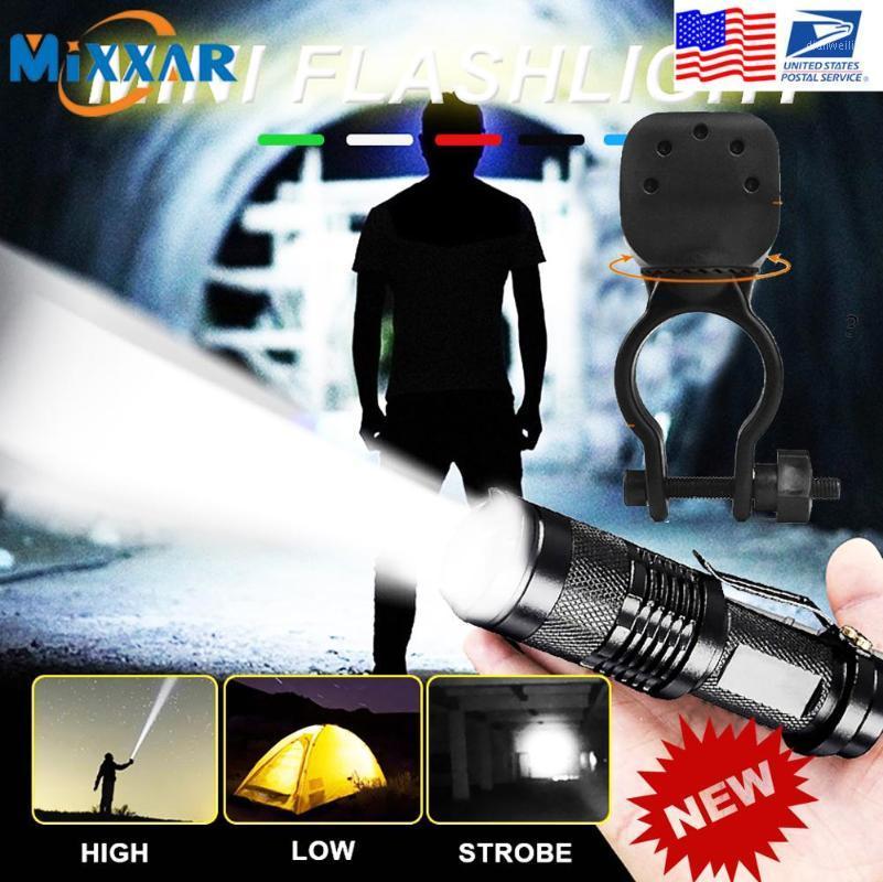 

ZK20 Dropshipping Mini LED 3 Modes Torch Zoomable Flash Light Waterproof Lamp For Fishing Camping Hiking Riding1
