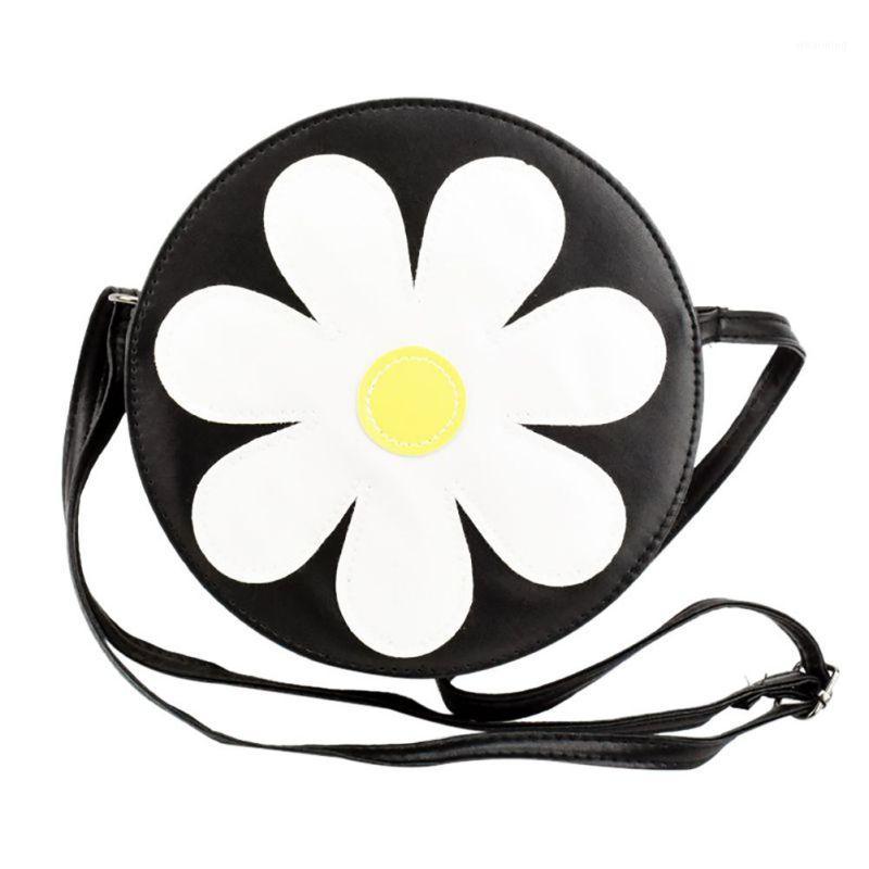

2020 Women Leather Round Wallets Quality PU Floral Print Casual Beach Bag Circular Bohemia Women Zippers Bag Wallets1, As pic