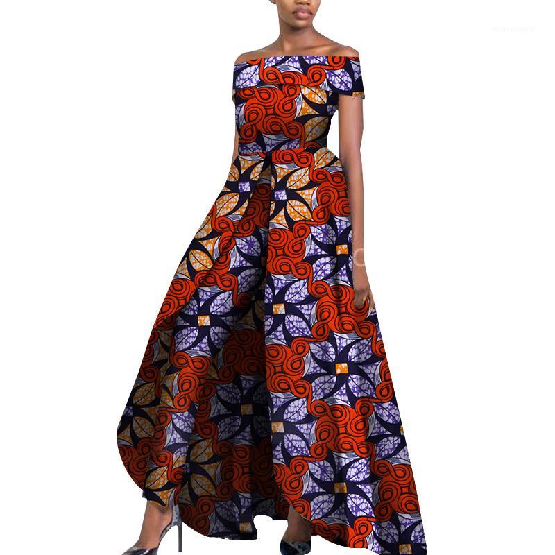 

Summer African Jumpsuit For Women 2020 New African Printed Batik Clothing Bazin Vestidos Dashiki Party Clothes SL35841