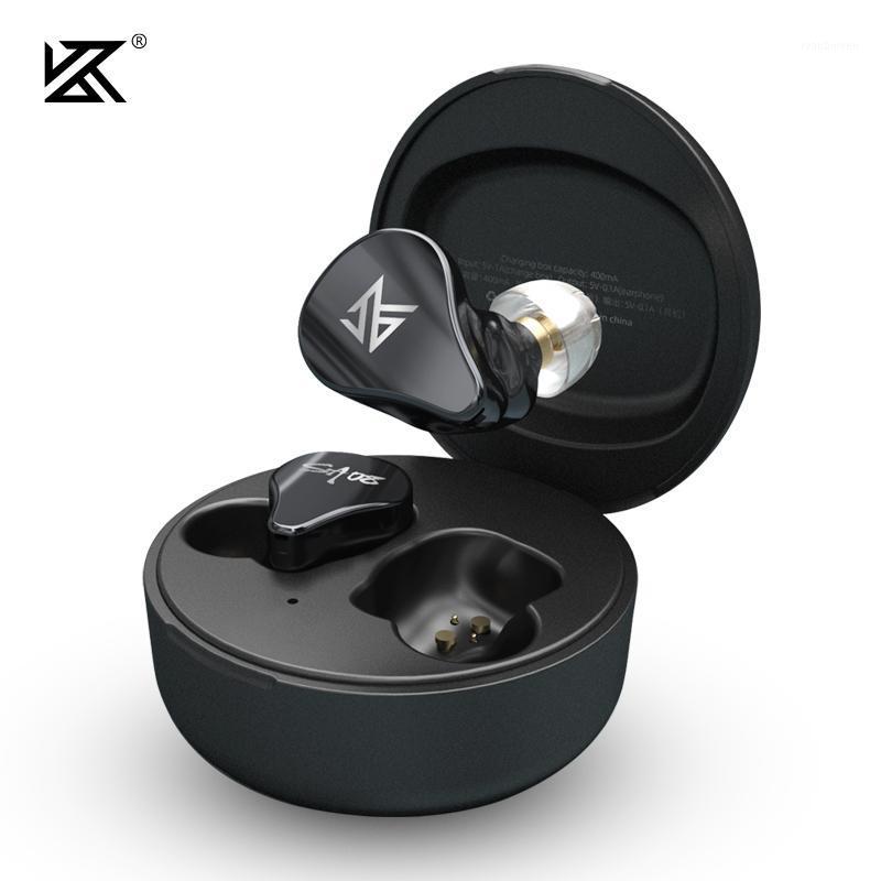

KZ SA08 Bluetooth 5.0 TWS True Wireless HIFI Headset 8BA Driver Unit In-Ear Earphone Game Noise-Cancellation Earbud Z1 S1D SKS1, Black