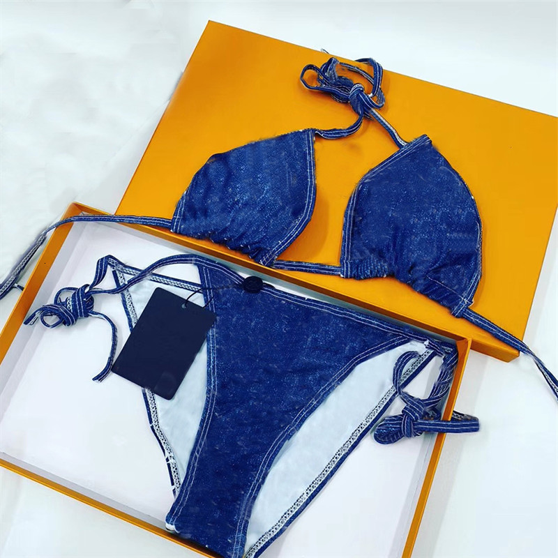 

Classic Floral Swim Swimsuit Letter Print Swimwear Stylish Backless Bikinis Women Fashion Beach Swimwear Sexy Swimsuit for Girls