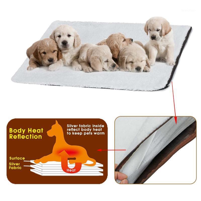 

Self Heating Pet Bed Super Soft Fleece Dog Mat Warmer Puppy Dog Pad Pet-Washable Blanket For Cats Dogs 2 Sizes1