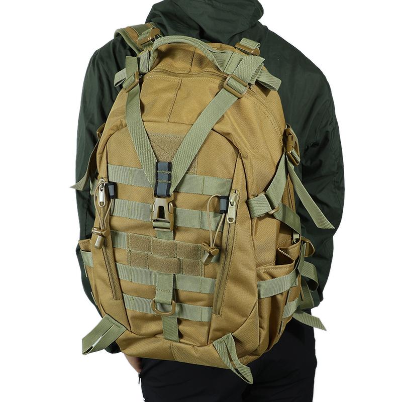

25L Large Tactical Reflective Backpack Outdoor Waterproof Camping Backpack Travel Bags for Men Hiking Climbing Bags, Army green