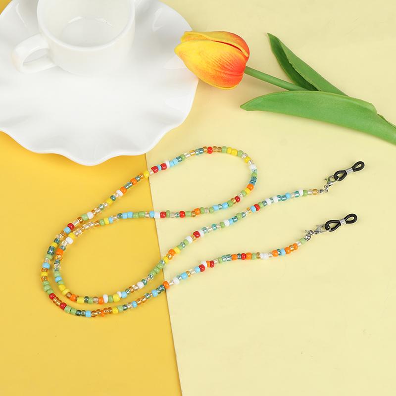 

2020 Boho Fashion Women Men Glasses Chain Colored Beaded Eyeglass Lanyard Anti Slip Sunglasses Strap Spectacles Cord Accessories