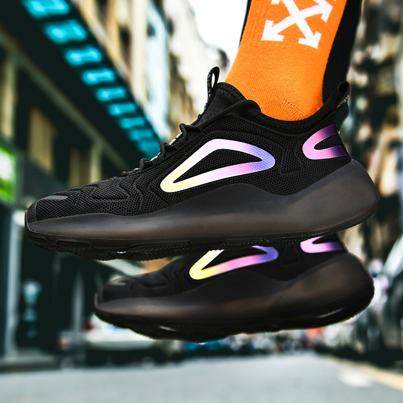 

Top quality Classic male high quality mode casual comfortable breathable reflective reflexive shoes in, 124；black-124；