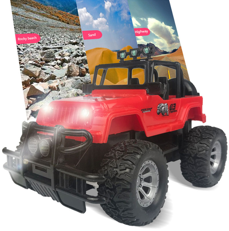 

2020 Hot Four-way Remote Control Wrangler 1:20 With Light Remote Control Off-road Vehicle 2.4GHz Climbing Vehicle Toy Car