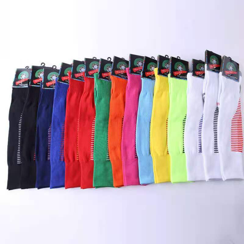 

Adult children's non slip over knee football socks thickened towel bottom long tube socks comfortable wear resistant sports socks wholesal09, Multi