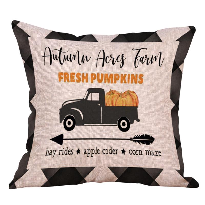 

Halloween Ghost Witch Pumpkin Car Cushion Cover Throw Pillow Case Decor