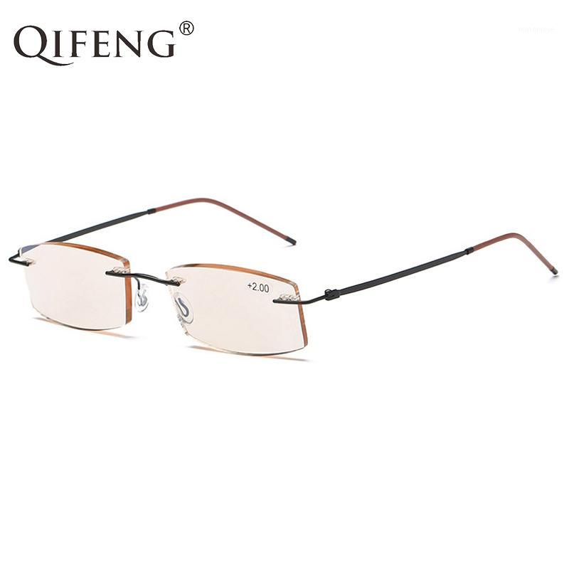 

Reading Glasses Men Women Ultralight Rimless Diopter Presbyopic Eyeglasses Male Eyewear +1.0+1.5+2.0+2.5+3.0+3.5 QF2771