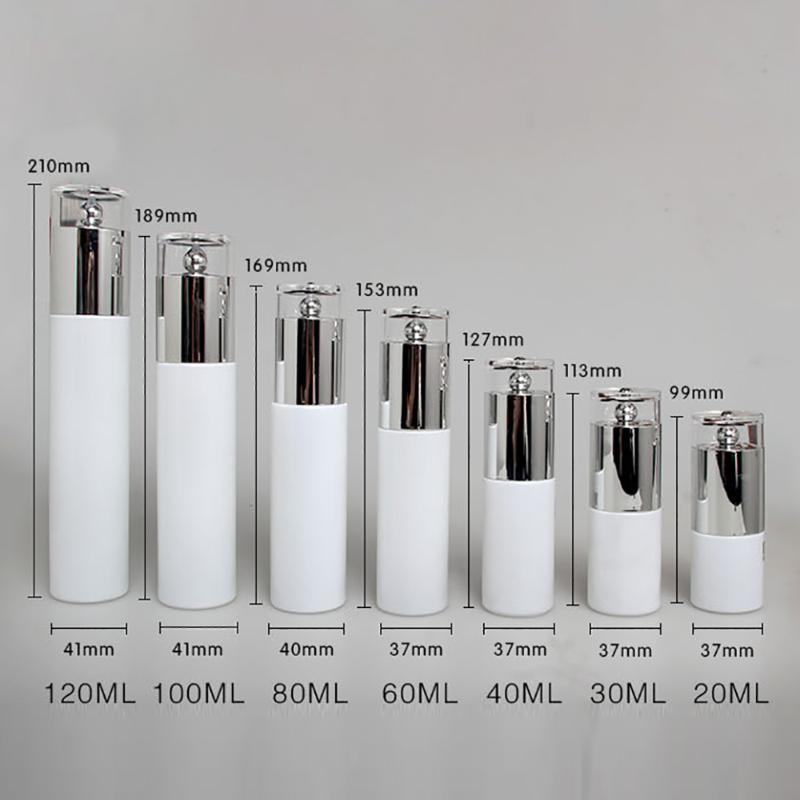 

Opal white glass bottle 30ml shampoo, perfume bottle with spray 30ml with glass