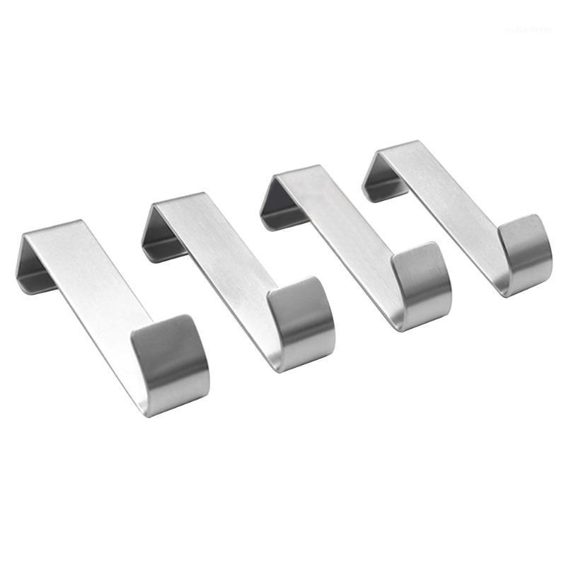 

4Pcs/Set Wall Mounted Hooks Home Door Hook Stainless Steel Kitchen Cabinet Clothes Hanger Kitchen Clothes Holder Organizer 121