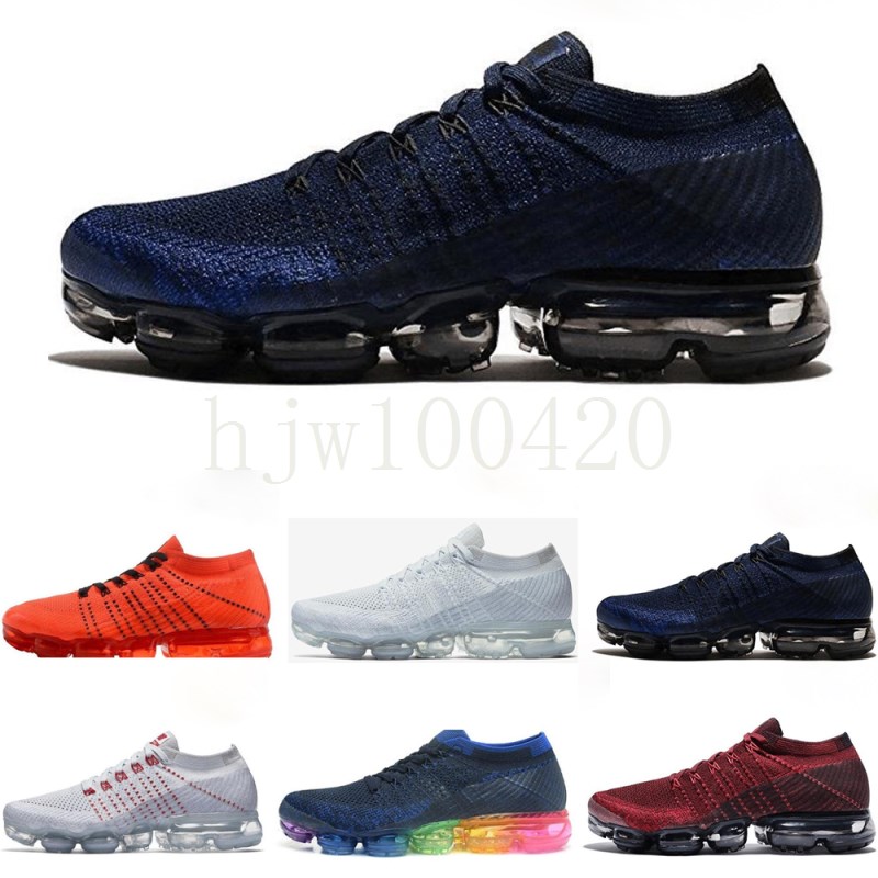 

Knit 2.0 Running Shoes fly CNY Triple Black Pure Platinum Sneakers jacket pack team red light cream racer blue Men Women trainers, Color 21