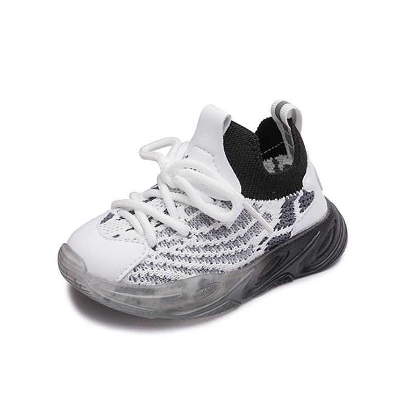 

AOGT 2021 Autumn Baby Shoes Boy Girl Toddler Shoes Breathable Knitting Infant Sneakers Soft Comfortable Child Baby, Pink