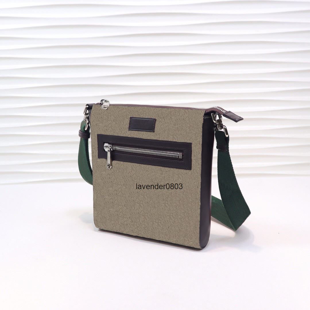 

Classic mini size messenger bag brown/grey canvas with leather mens shoulder bag with box s s bags handbag crossbody bag 02, Messenger bag with box 23.5-21-4.5 cm