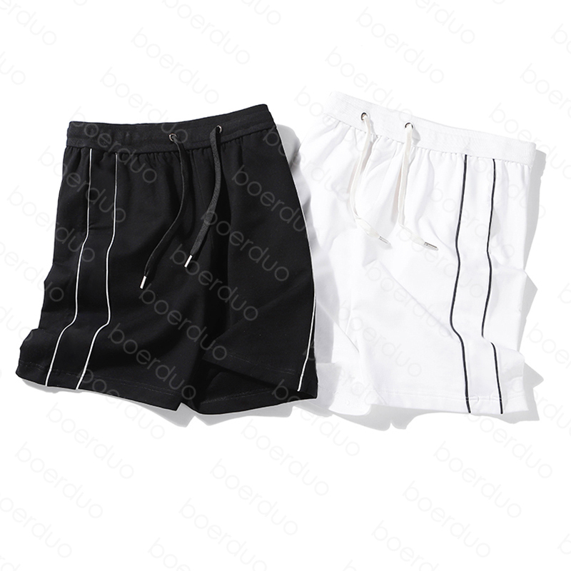 

20SS Mens Stylist Shorts High Street Drawstring Pant Elastic Waist Outdoor Fitness Sport Short Pants Casual Breathable Shorts 0QKK, White