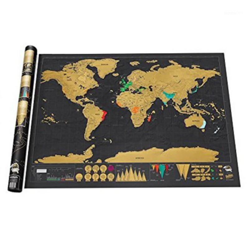 

Wall stickers Kraft paper wall stick map household adornment stickers Wedding decoration1