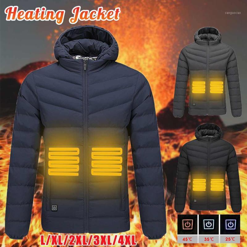 

Electric USB Intelligent Heating Heater Coats Warm Heated Jacket For Women Men Thermal Outdoor Coats Hiking Climbing1, Black